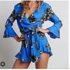 Free People All the right Ruffles Romper